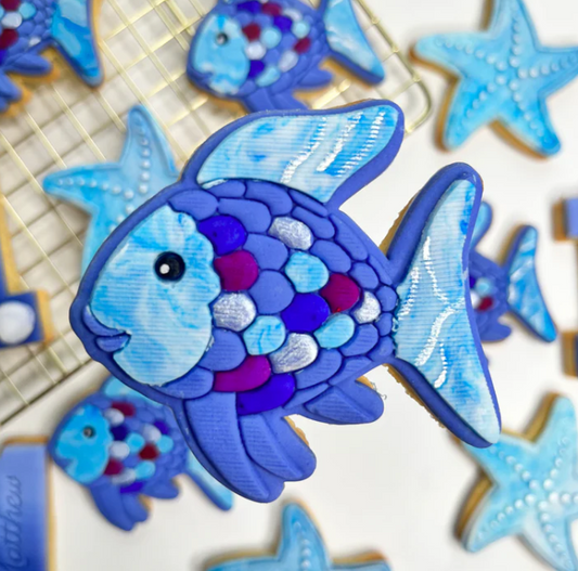 MEERESTIERE 9 - Regenbogenfisch (Ausstechform und Stamp)