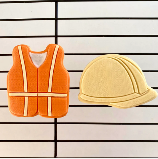 KLEINE BAUSTELLE 3 - Ausrüstungsset 2x (Ausstechform und Stamp)