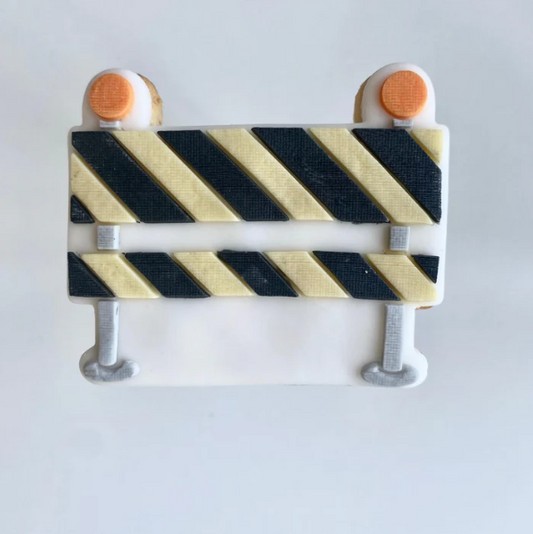 KLEINE BAUSTELLE 4 - Baustellenabsperrung (Ausstechform und Stamp)