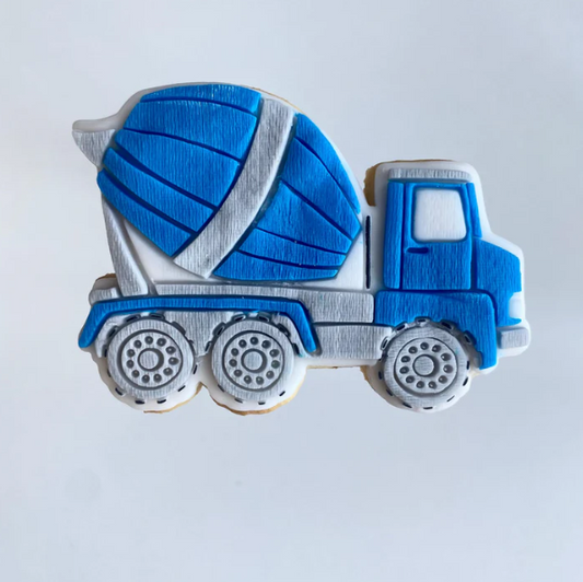 KLEINE BAUSTELLE 6 - Betonmischwagen (Ausstechform und Stamp)