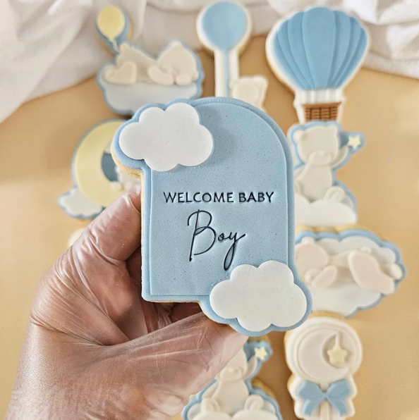 BABY (2) 3 - Wolkenarche (Ausstechform und Stamp)