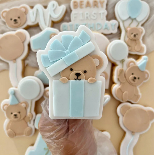 BABY (4) 8 - Teddybär Geschenk (Ausstechform und Stamp)