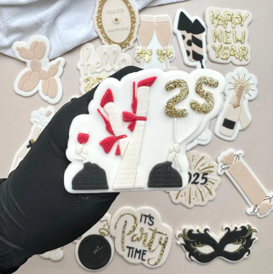 NEW YEAR 2025 4 - Frau 25 (Ausstechform und Stamp)
