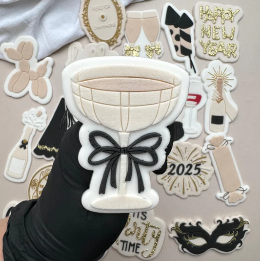 NEW YEAR 2025 11 - Glas (Ausstechform und Stamp)