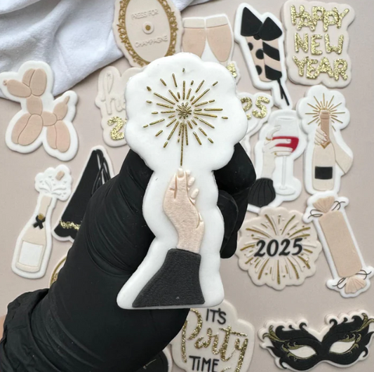 NEW YEAR 2025 16 - Feuerwerk (Ausstechform und Stamp)