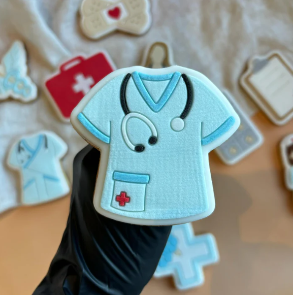 KRANKENSCHWESTER 6 - Krankenschwesterkittel (Ausstechform und Stamp)