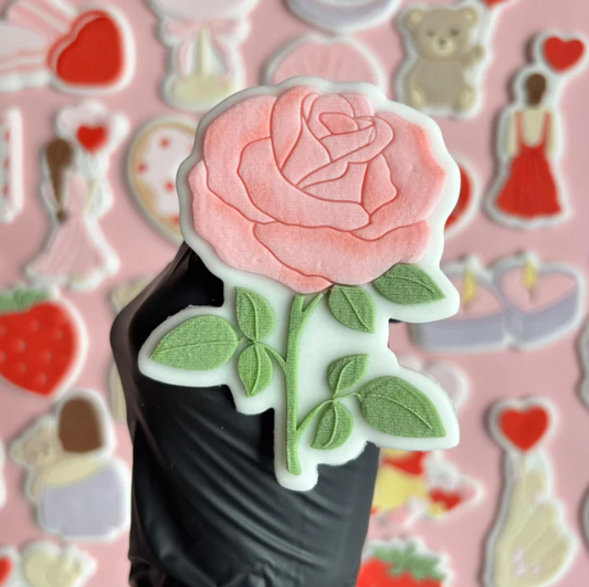VALENTINSTAG 11 - Rose (Ausstechform und Stamp)