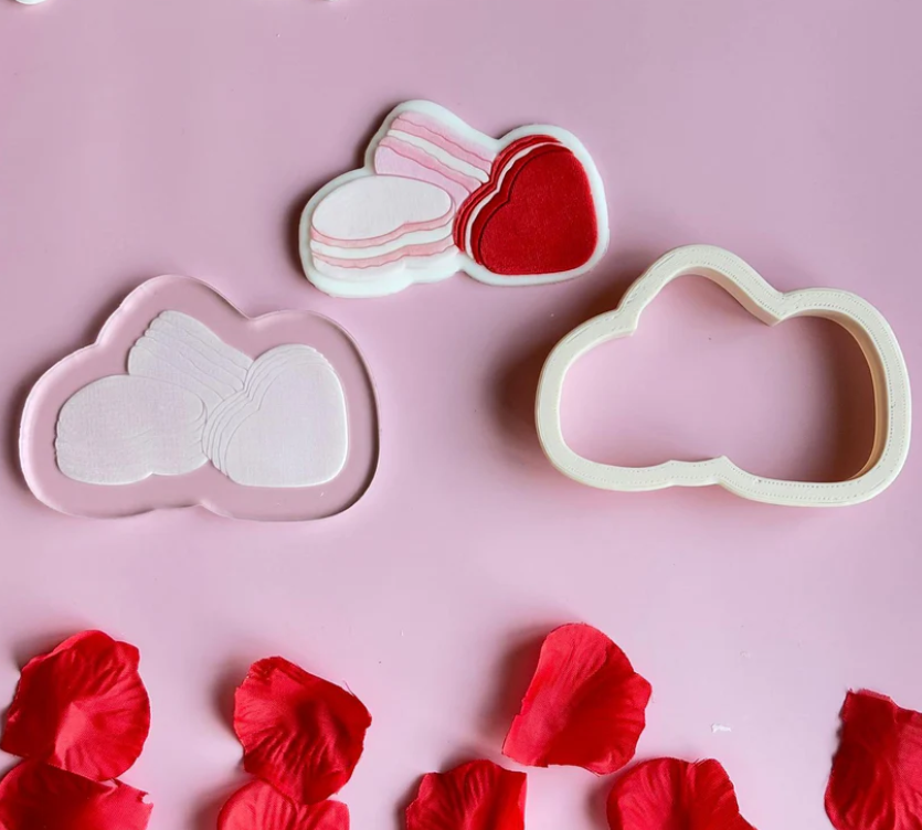 VALENTINSTAG 27 - Makronen (Ausstechform und Stamp)