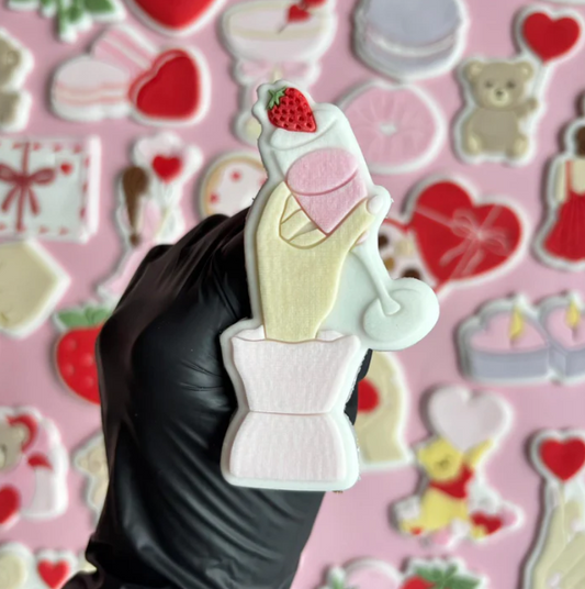 VALENTINSTAG 38 - Handgehaltener Cocktail (Ausstechform und Stamp)