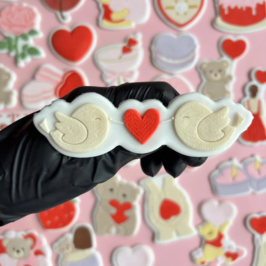 VALENTINSTAG 40 - Vögel (Ausstechform und Stamp)