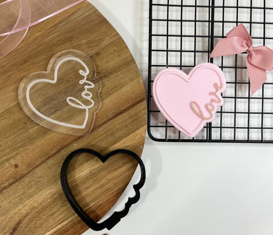 VALENTINSTAG 50- Herzliebe (Ausstechform und Stamp)