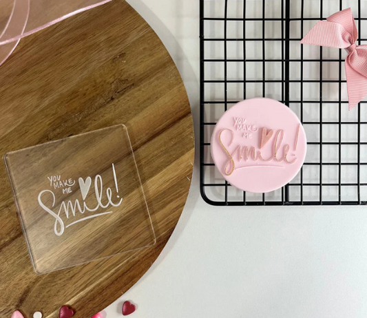 VALENTINSTAG 73- You make me Smile! (Ausstechform und Stamp)