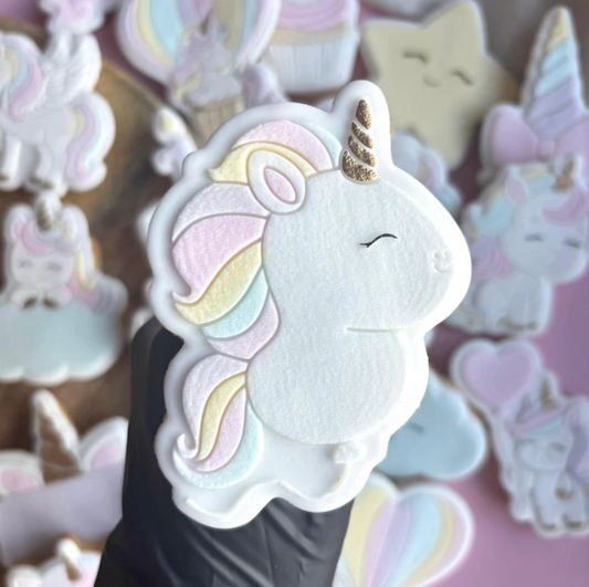 UNICORN/EINHORN 7 - Einhorn-Ballon (Ausstechform und Stamp)