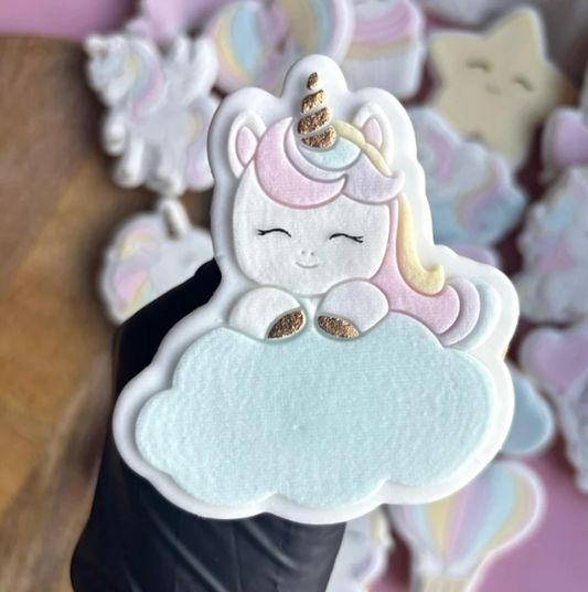 UNICORN/EINHORN 9 - Einhornwolke (Ausstechform und Stamp)
