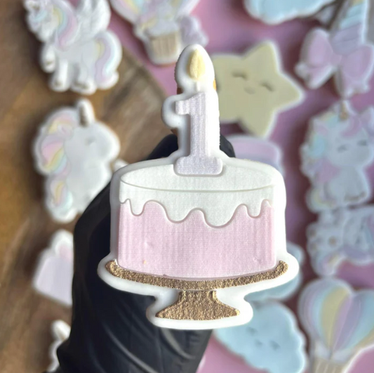 UNICORN/EINHORN 19 - 1-Jahres-Kuchen (Ausstechform und Stamp)