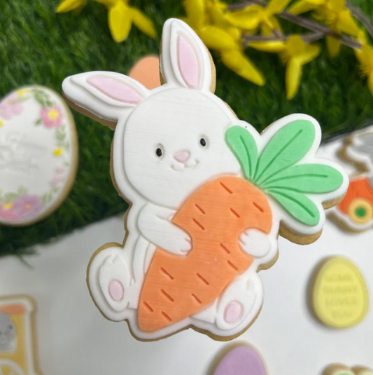 OSTERN 2 - Hase mit Karotte (Ausstechform und Stamp)
