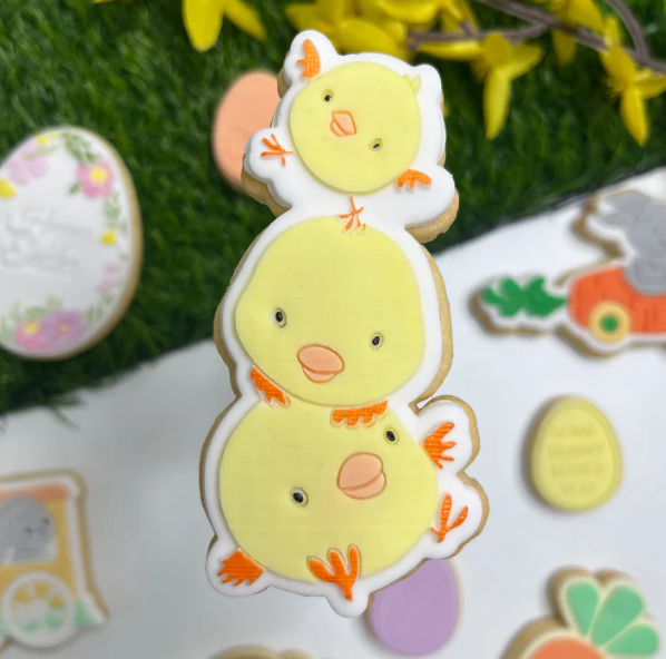 OSTERN 10 - Dreier-Küken (Ausstechform und Stamp)