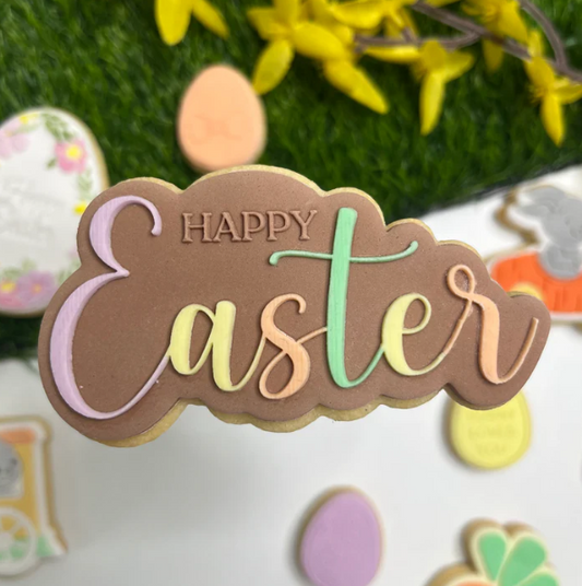 OSTERN 12 - Frohe Ostern (Ausstechform und Stamp)