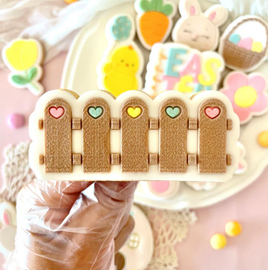 OSTERN 72 - Zaun (Ausstechform und Stamp)