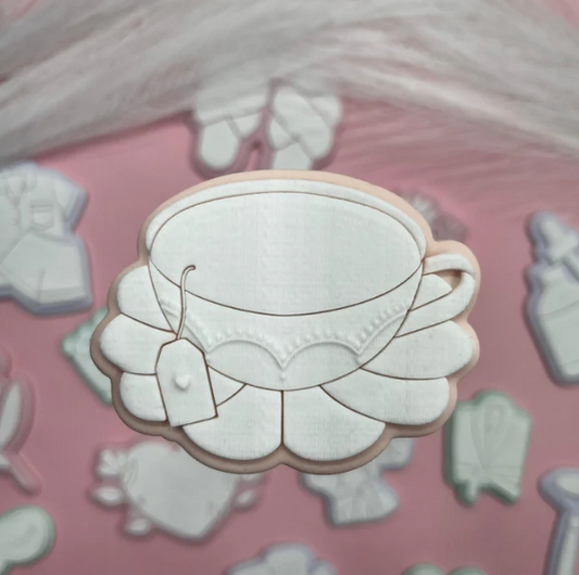 MUTTERTAG - 13 Teetasse (Ausstechform und Stamp)