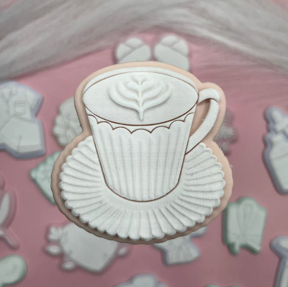 MUTTERTAG - 14 Kaffeetasse (Ausstechform und Stamp)
