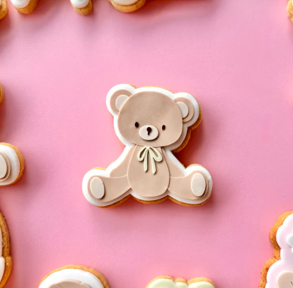 MUTTERTAG - 54 Teddy Bear (Ausstechform und Stamp)