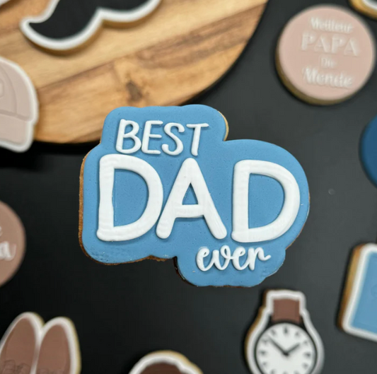 VATERTAG - 14  Best Dad Ever (Ausstechform und Stamp)