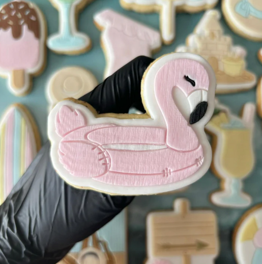 SOMMER - 9 Pink Flamingo (Ausstechform und Stamp)
