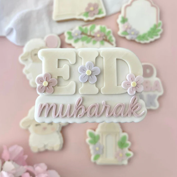 EID AL ADHA / OPFERFEST 1 - Eid Mubarak (Ausstechform und Stamp)