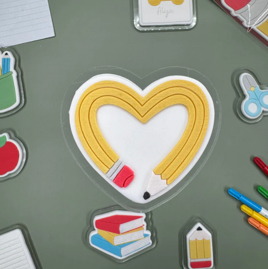 SCHULE / SCHOOL 33 - Herz-Stift (Ausstechform und Stamp)