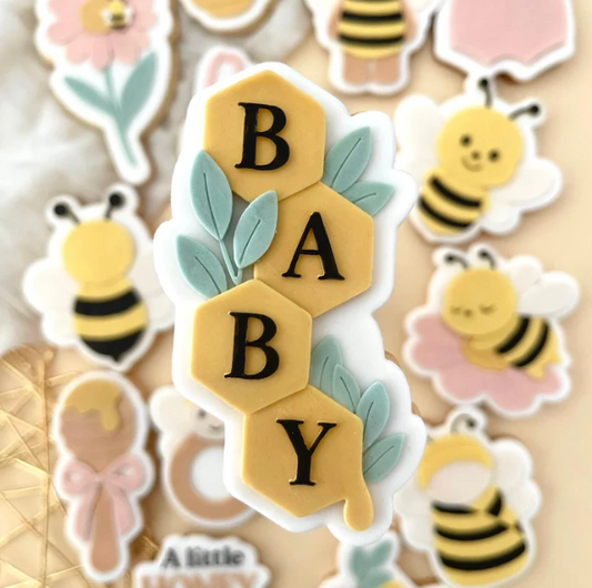 BABY-BIENE 8 - Baby-Sechseck (Ausstechform und Stamp)