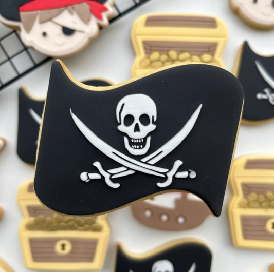 PIRAT 4 - Piratenflagge (Ausstechform und Stamp)