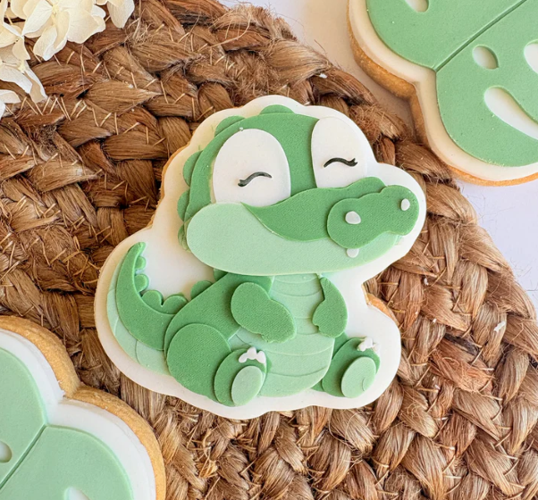 SAFARI (2) 3 - Krokodil (Ausstechform und Stamp)