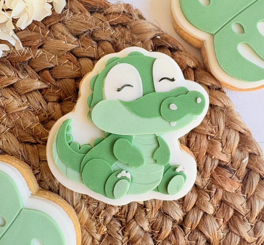 SAFARI (2) 3 - Krokodil (Ausstechform und Stamp)