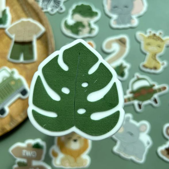 SAFARI (2) 10 - Tropisches Blatt (Ausstechform und Stamp)