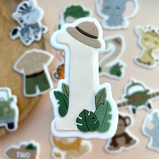 SAFARI (2) 14 - Nummer 1 Safari (Ausstechform und Stamp)