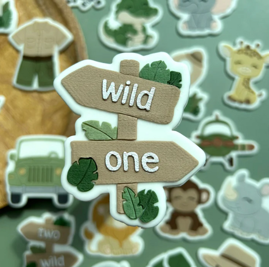 SAFARI (2) 16 - Wild one (Ausstechform und Stamp)