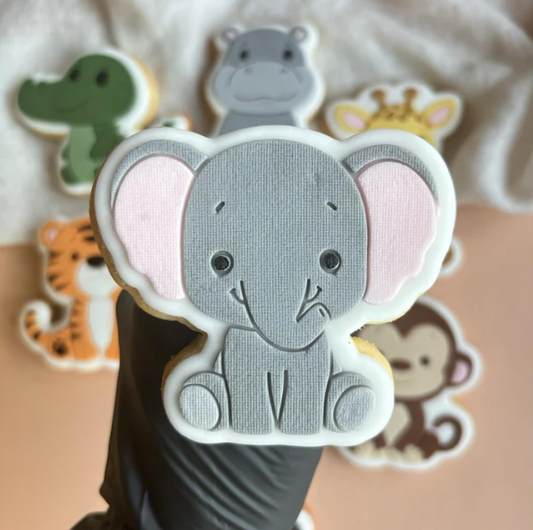 SAFARI (2) 24 - Elefant (Ausstechform und Stamp)