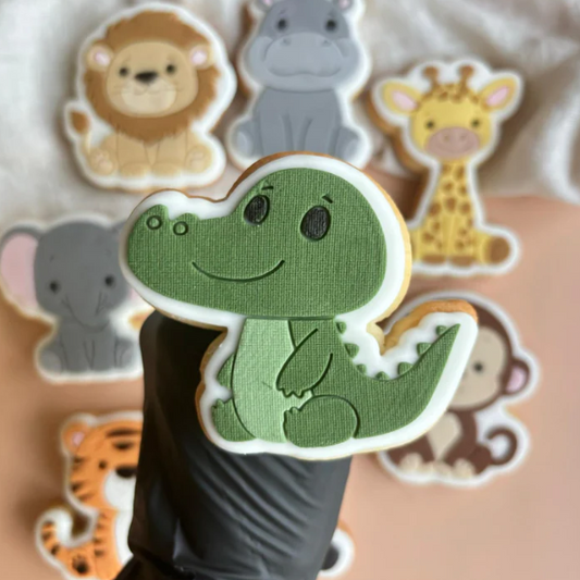 SAFARI (2) 27 - Krokodil (Ausstechform und Stamp)