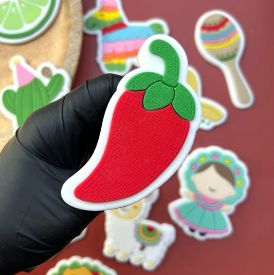 FIESTA 3 - Chilischote (Ausstechform und Stamp)