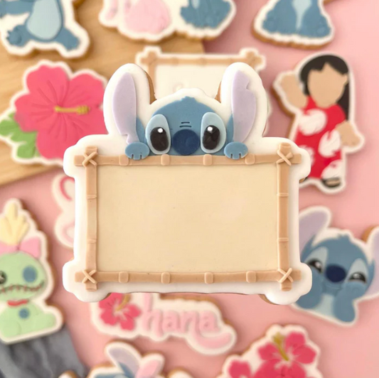 STITCH 3 - Rahmen mit Stitch (Ausstechform und Stamp)