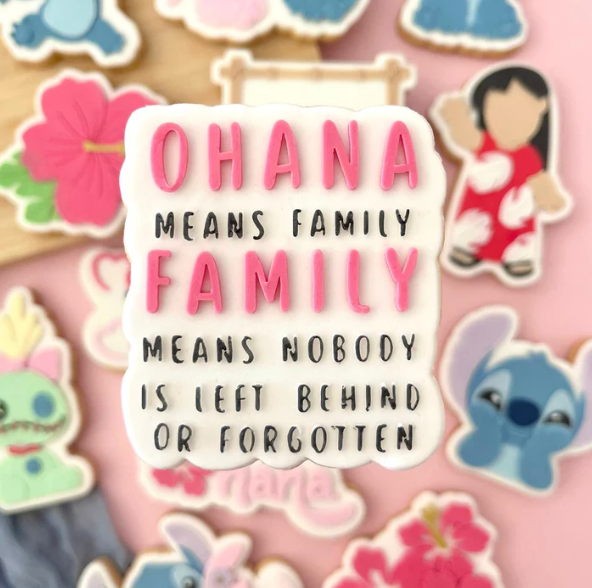 STITCH 8 - Ohana bedeutet Familie (Ausstechform und Stamp)