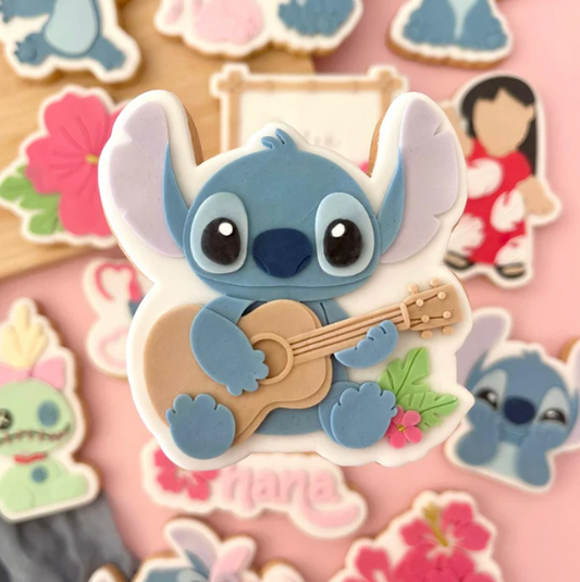 STITCH 10 - Stitch-Gitarre (Ausstechform und Stamp)