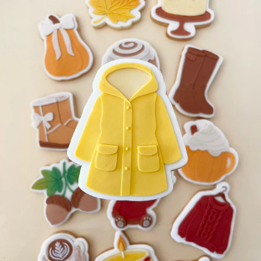 HERBST (2) 10 - Jacke (Ausstechform und Stamp)