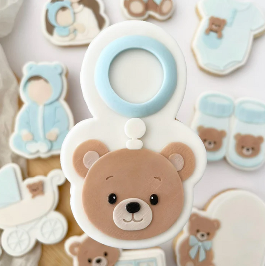 BABYBÄR 7 - Baby-Spielzeugbär (Ausstechform und Stamp)