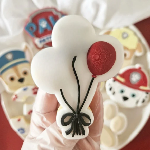 GEBURTSTAG 24 - Ballon (Ausstechform und Stamp)