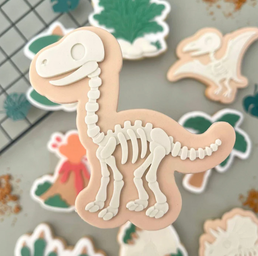 DINO SKELETT 4 - Dino v2 (Ausstechform und Stamp)
