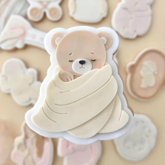 NEW MUM 6 - Teddybär (Ausstechform und Stamp)