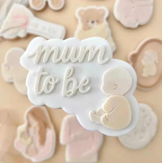 NEW MUM 8 - Mum to be (Ausstechform und Stamp)