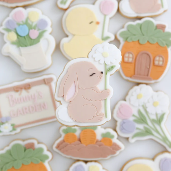 OSTERN 111 - Kaninchen mit Blume